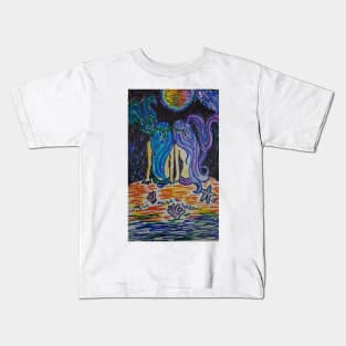 Moon Mermaids Kids T-Shirt